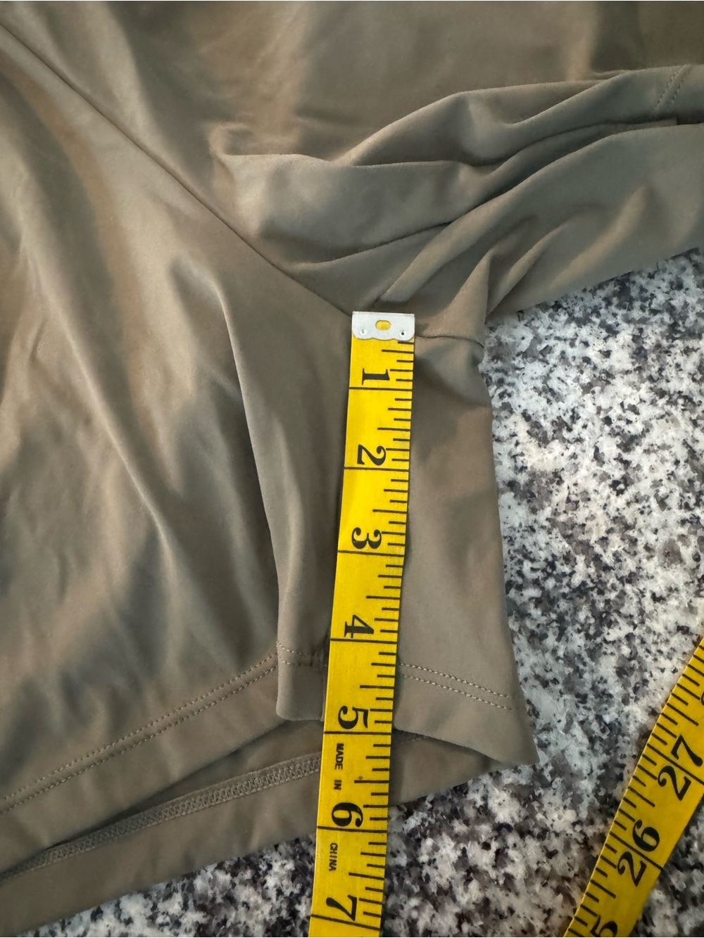 Halara Light Olive Green Nylon Shorts - Picture 3 of 7